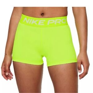 Nike Women's Neon Green Pro Shorts